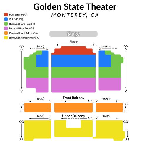 Golden State Seating Chart