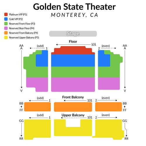 Golden State Theater Monterey Seating Chart