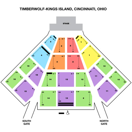 Timberwolf Amphitheatre Seating Chart