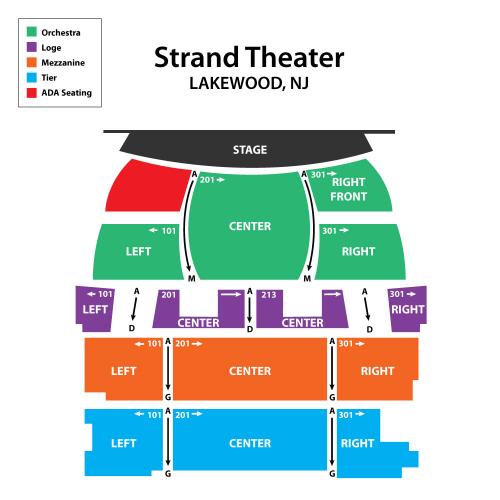 Strand Theater Lakewood Nj Seating Chart