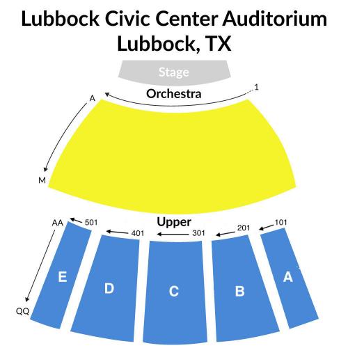 Lubbock Civic Center Theater Seating Chart