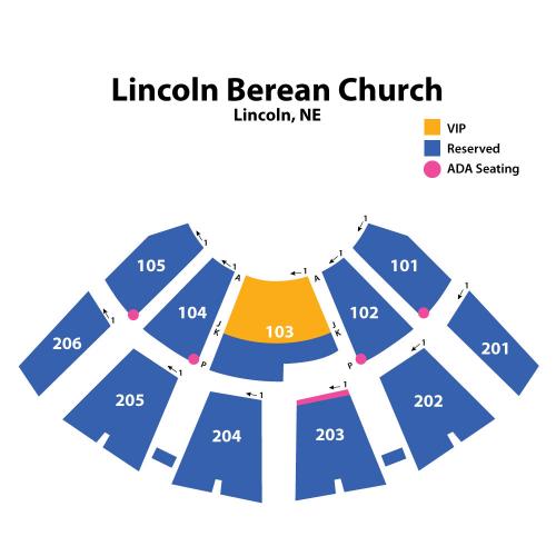 Lincoln Berean Seating Chart