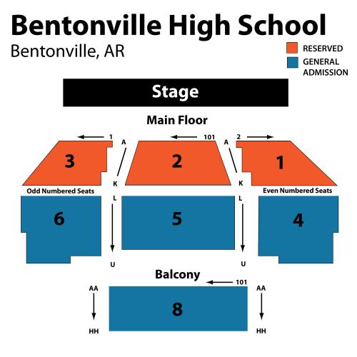 Arend Arts Center Seating Chart