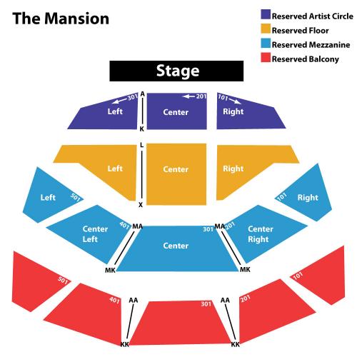 The Mansion Branson Seating Chart
