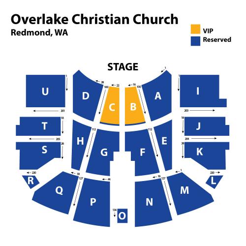Overlake Christian Church Seating Chart