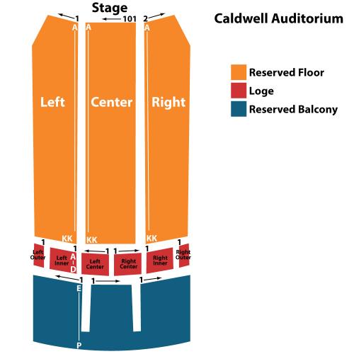 Caldwell Auditorium Seating Chart