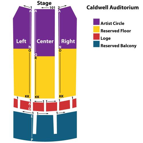 Caldwell Auditorium Seating Chart