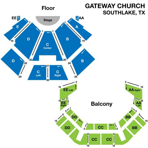 Gateway Church Southlake Seating Chart