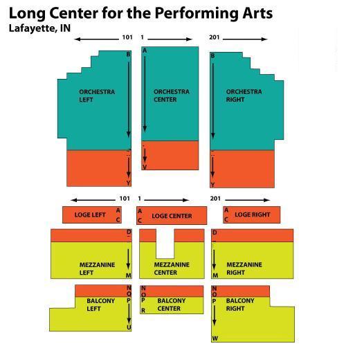 Long Center Lafayette Seating Chart