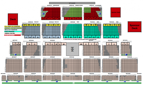 Darien Lake Pac Seating Chart