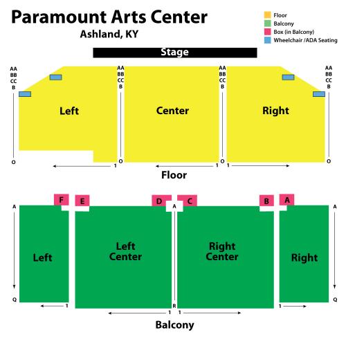 Paramount Ashland Ky Seating Chart