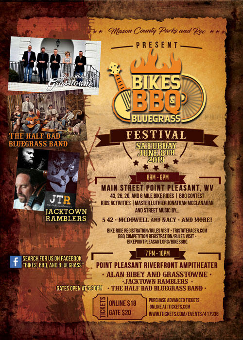 Tickets Bikes, BBQ, and Bluegrass in Point Pleasant , WV iTickets