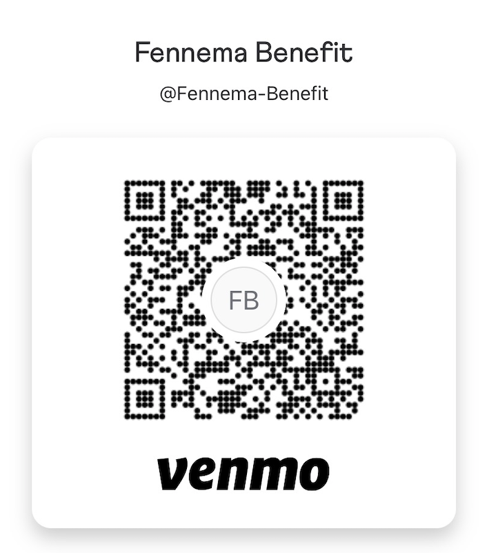 @Fennema-Benefit on Venmo