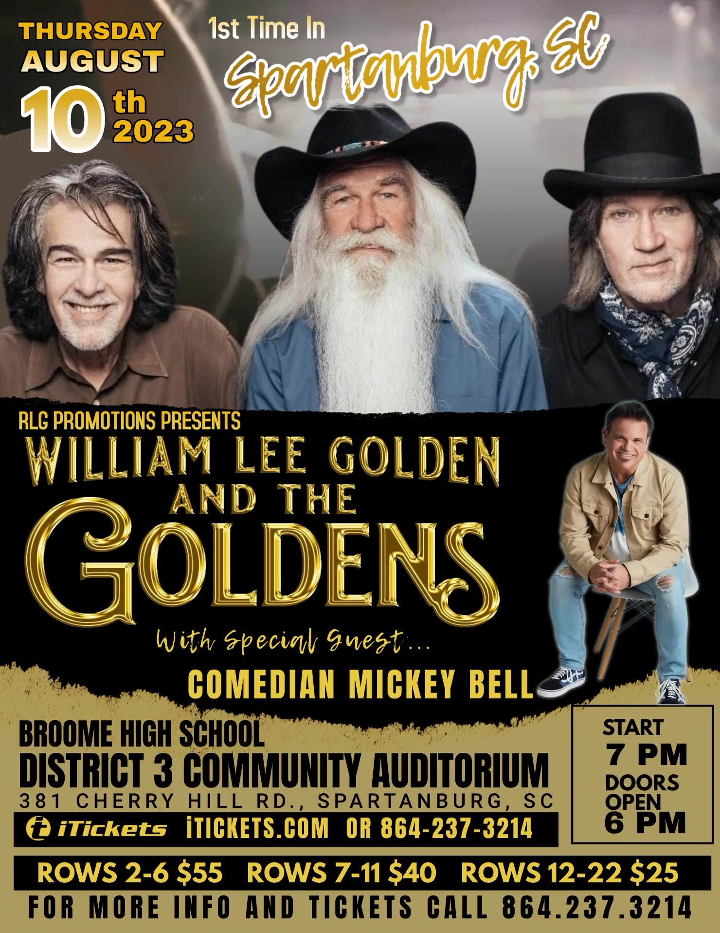 Tickets William Lee Golden and the Goldens with special guest Mickey