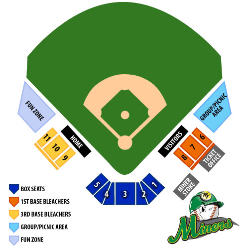 Tickets | WV Miners Baseball 2021 Regular Season Home Schedule in