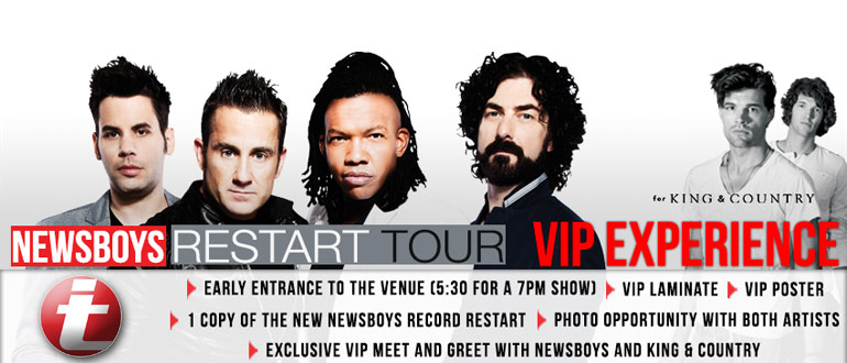 Newsboys Restart Tour VIP Experience